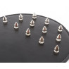 FUKR Paddle avec pointes métal 30 x 15cm Noir